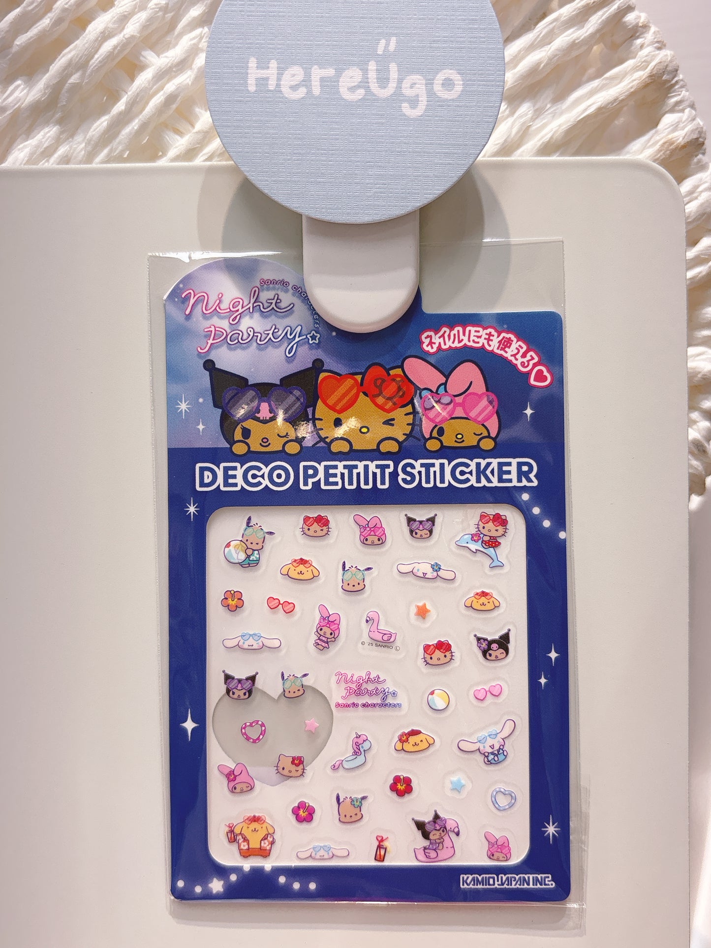 日本渡假限定。三麗鷗美甲貼紙/裝飾指甲貼 Hello Kitty/美樂蒂/酷洛米/帕恰狗/大耳狗/布丁狗