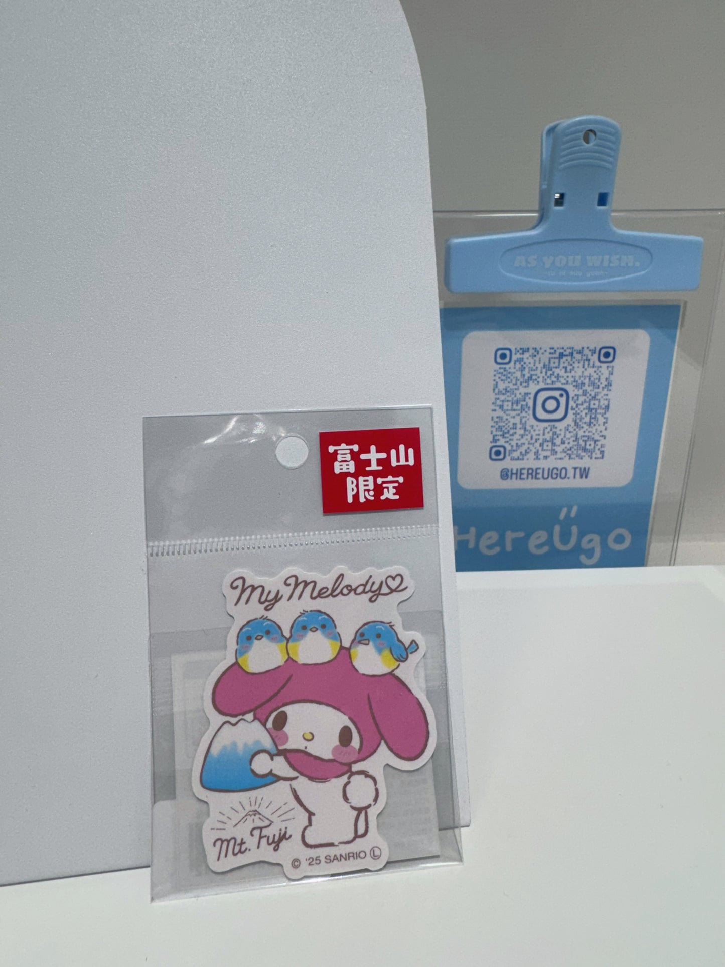 日本 富士山限定 三麗鷗Sanrio 角色裝飾貼紙(三款)