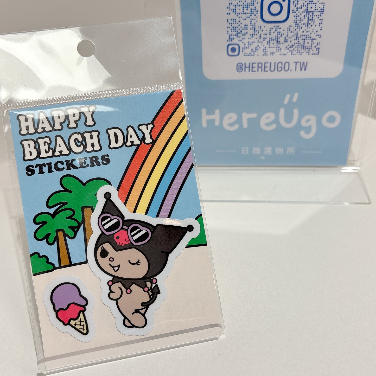 日本三麗鷗渡假限定。貼紙/行李貼