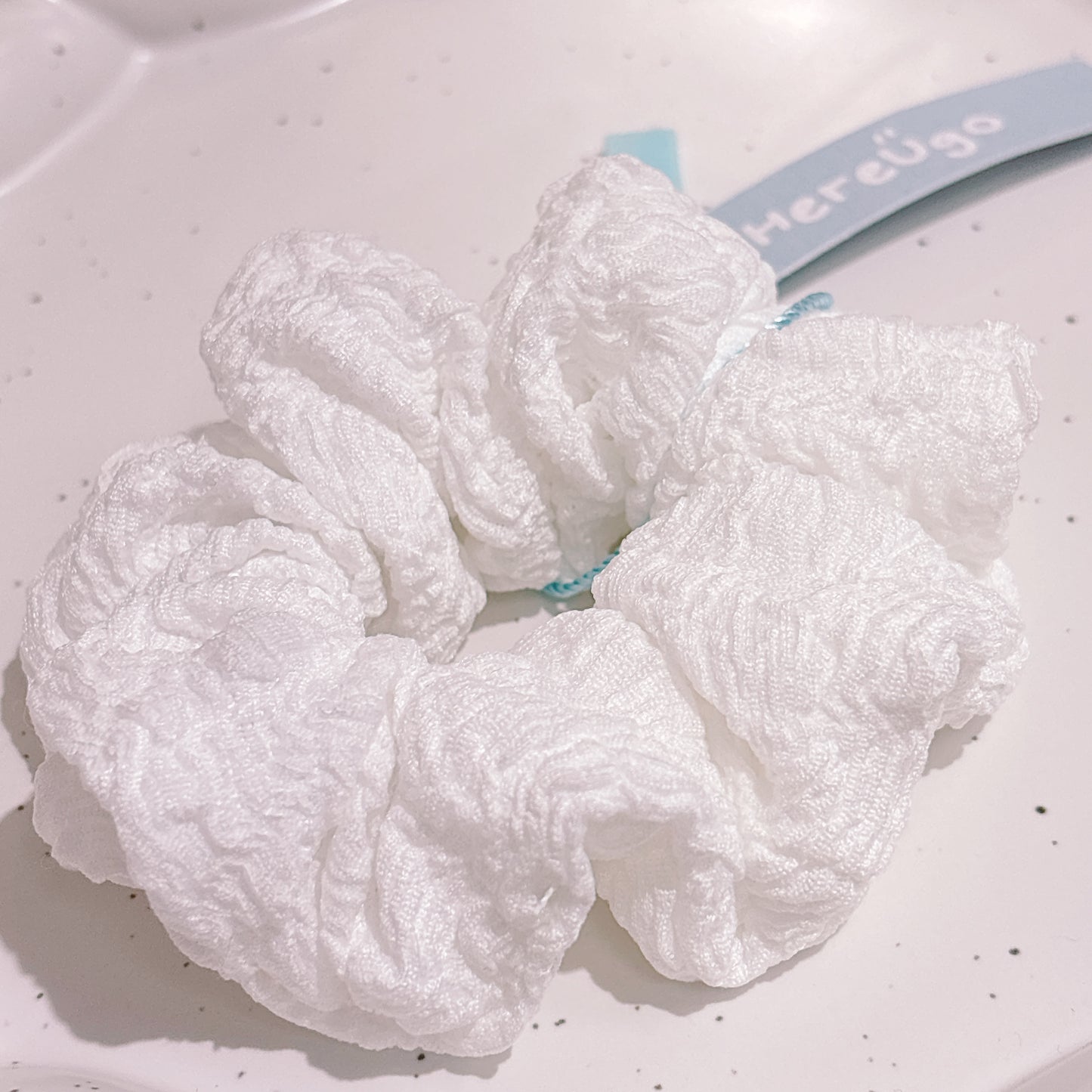 小款夏日清新柔軟皺摺大腸圈/髮束 (2色)