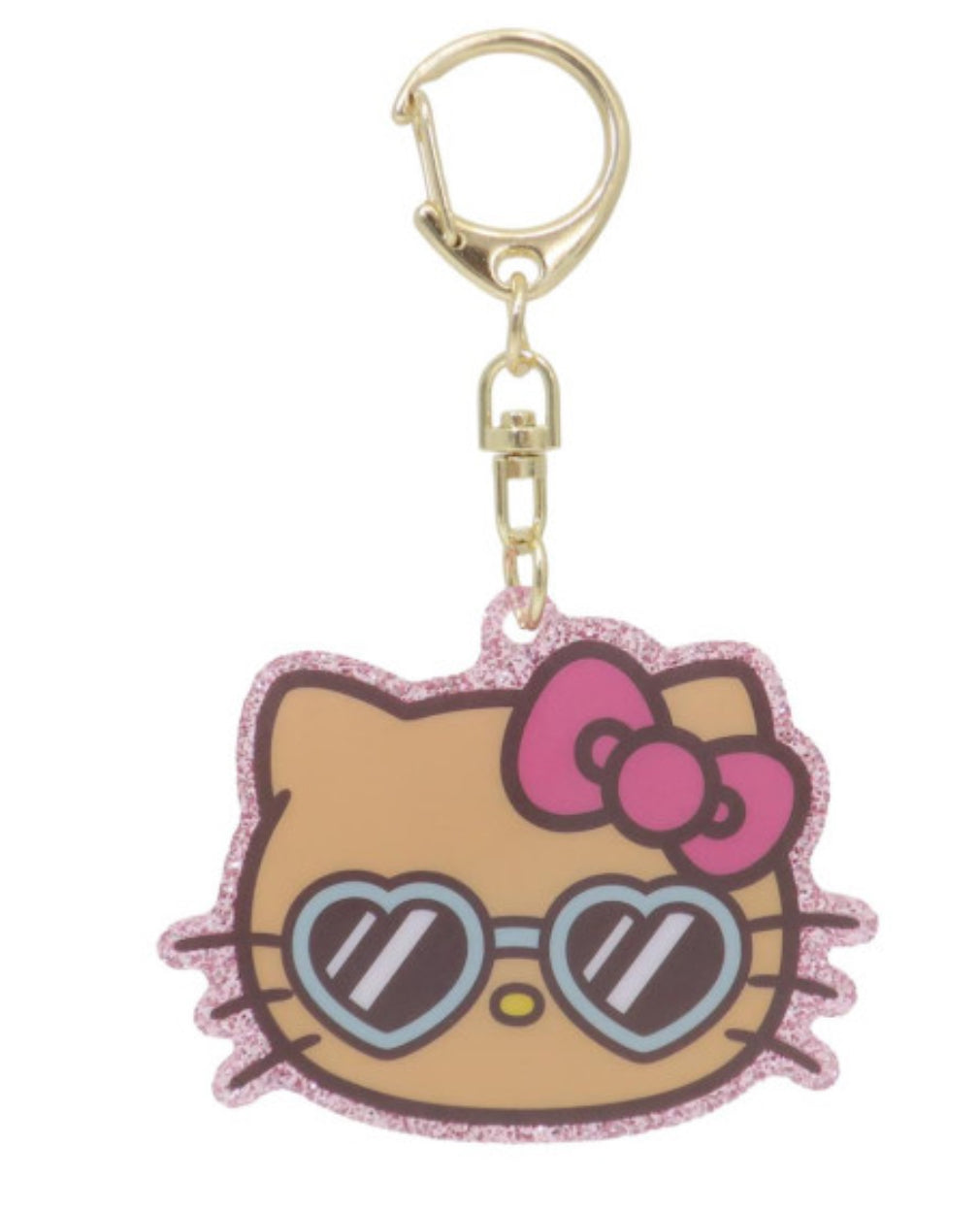日燒Hello Kitty渡假系列壓克力鑰匙圈掛飾_墨鏡