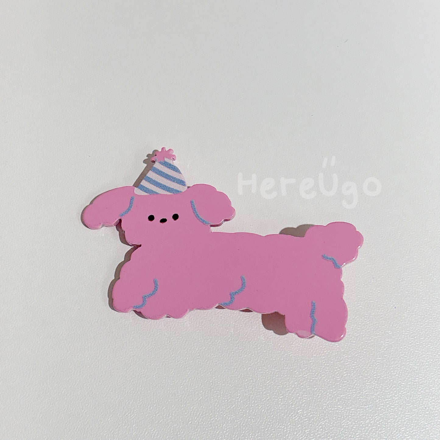 生日帽狗狗髮夾 (3色)