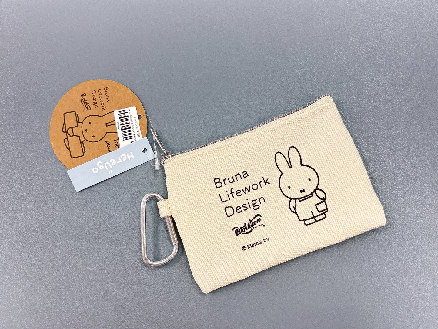 Miffy米菲/米飛兔帆布小收納袋零錢包掛飾