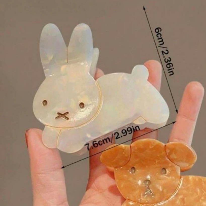 [Miffy] 米菲兔 米飛兔 白彩醋酸鯊魚髮夾