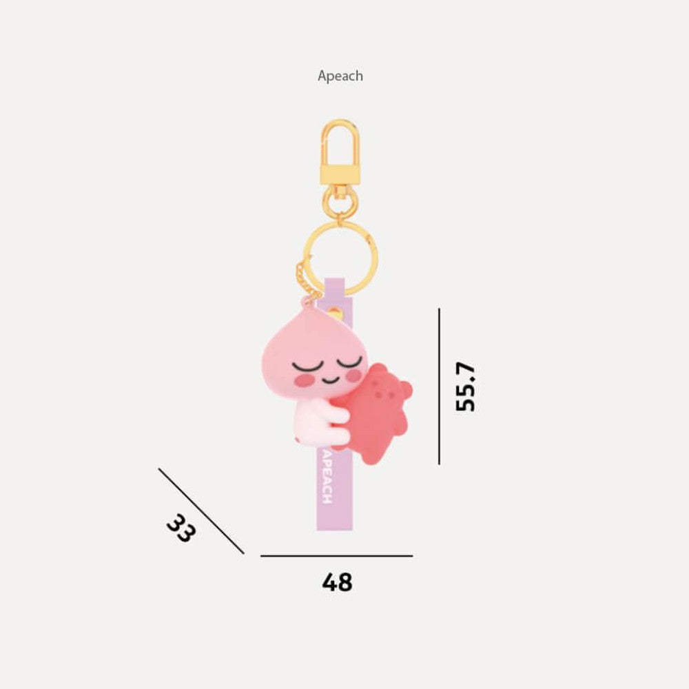 [Kakao Friend] Apeach 屁屁桃抱熊熊 鑰匙圈