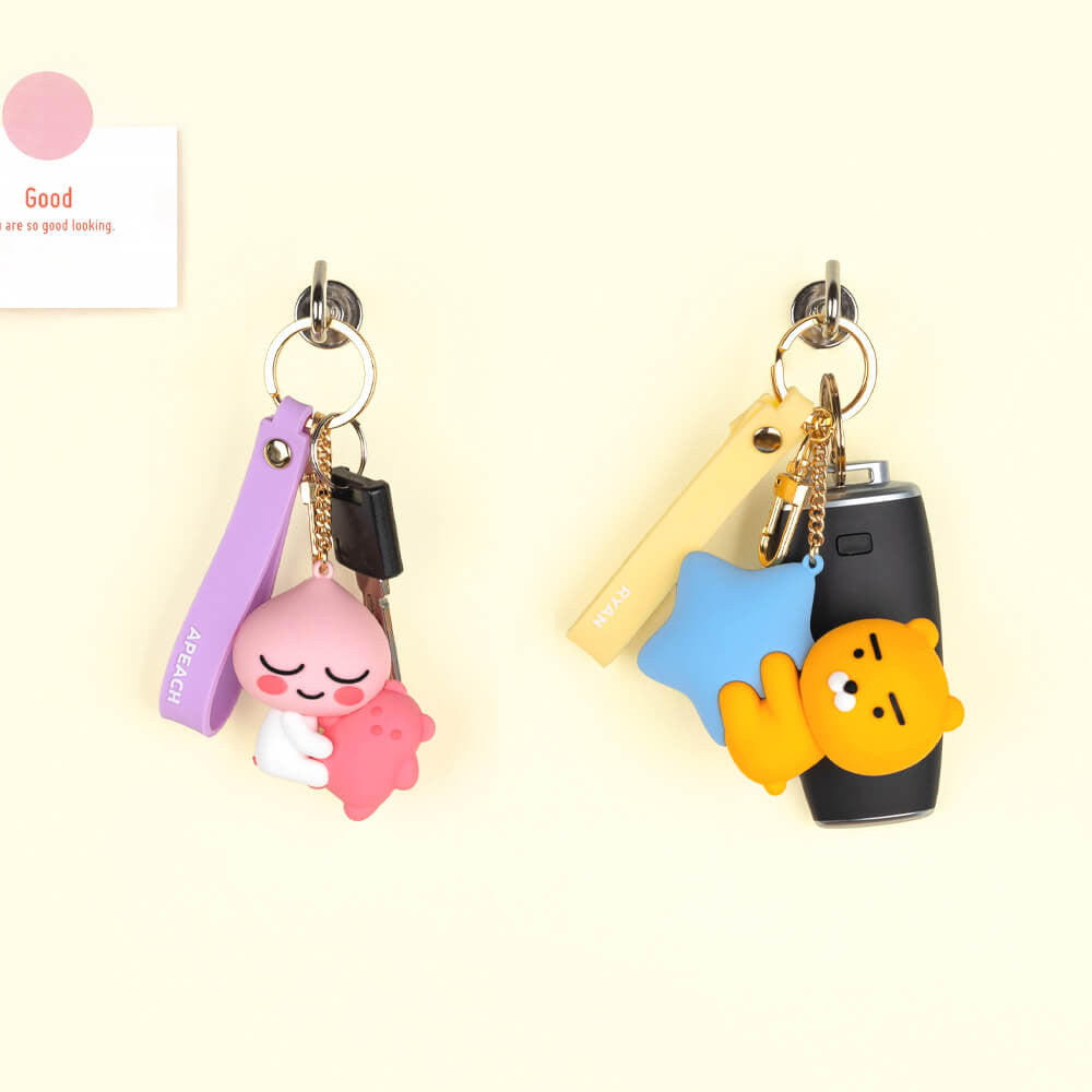 [Kakao Friend] Apeach 屁屁桃抱熊熊 鑰匙圈