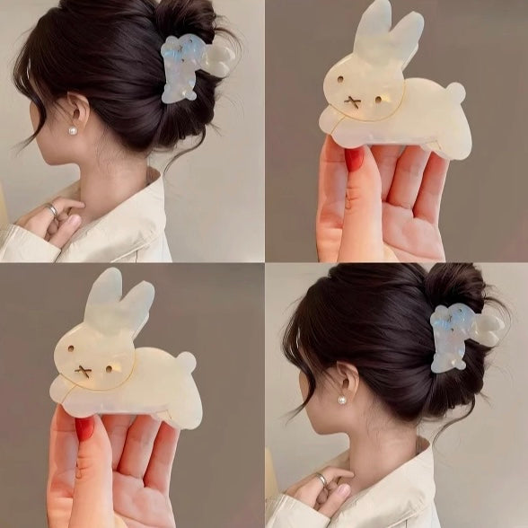 [Miffy] 米菲兔 米飛兔 白彩醋酸鯊魚髮夾
