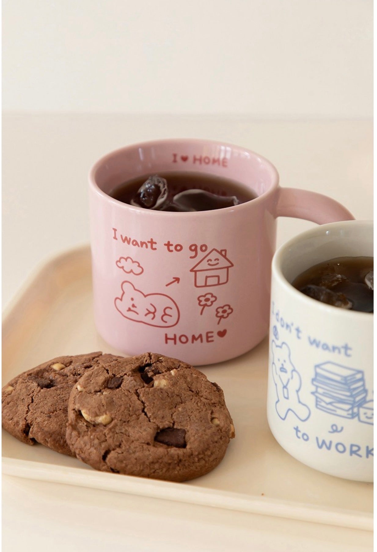 Dailylike 懶懶熊手繪插畫風格馬克杯 290ml (2款)