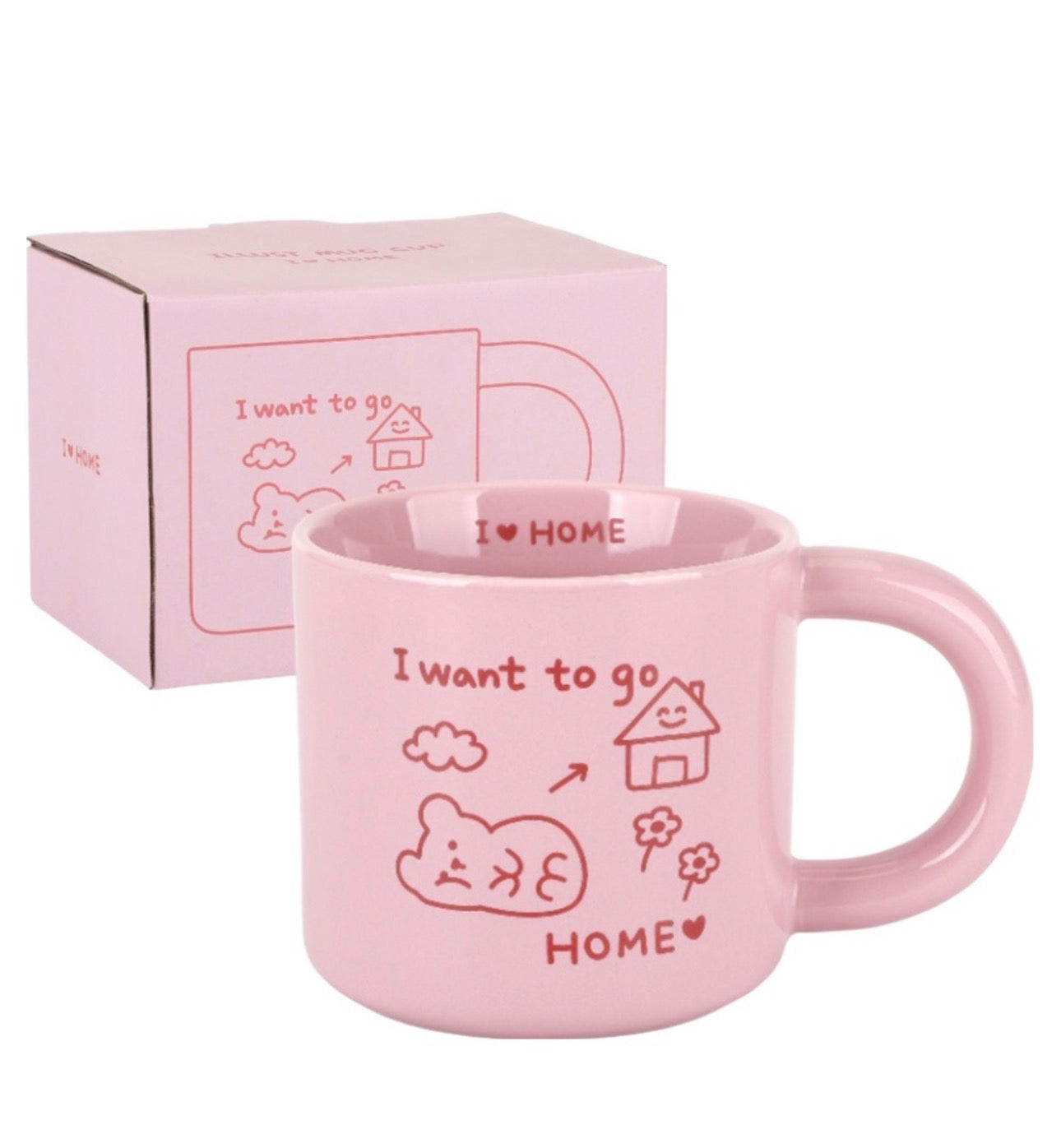 Dailylike 懶懶熊手繪插畫風格馬克杯 290ml (2款)