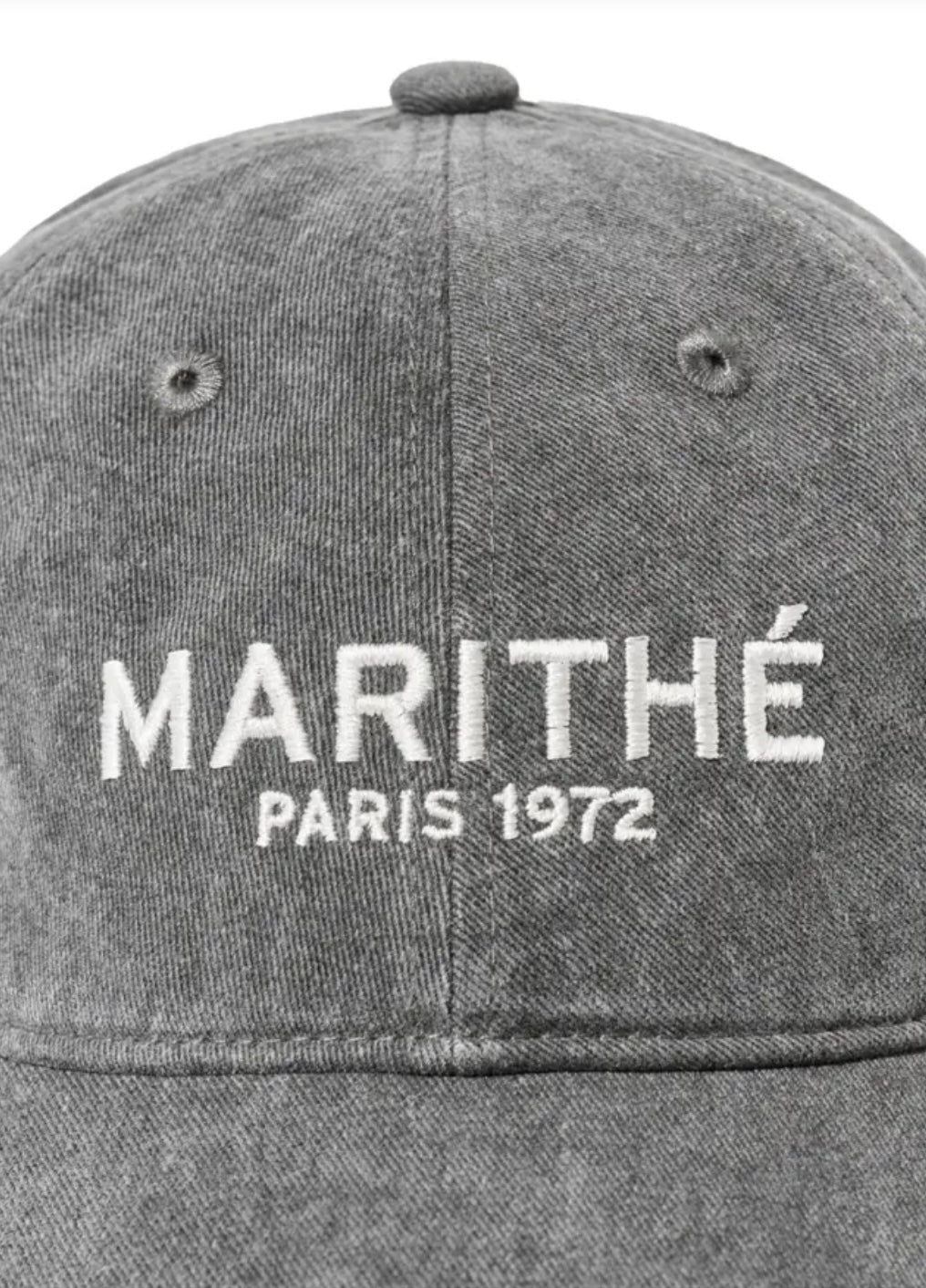 [MARITHE FRANCOIS GIRBAUD] MFG水洗LOGO丹寧棒球老帽(預購)