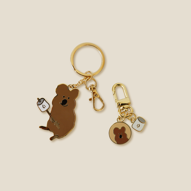 [DINOTAENG] QUOKKA 矮袋鼠棉花糖鑰匙圈