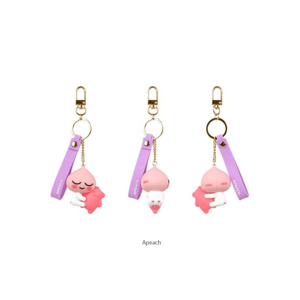 [Kakao Friend] Apeach 屁屁桃抱熊熊 鑰匙圈