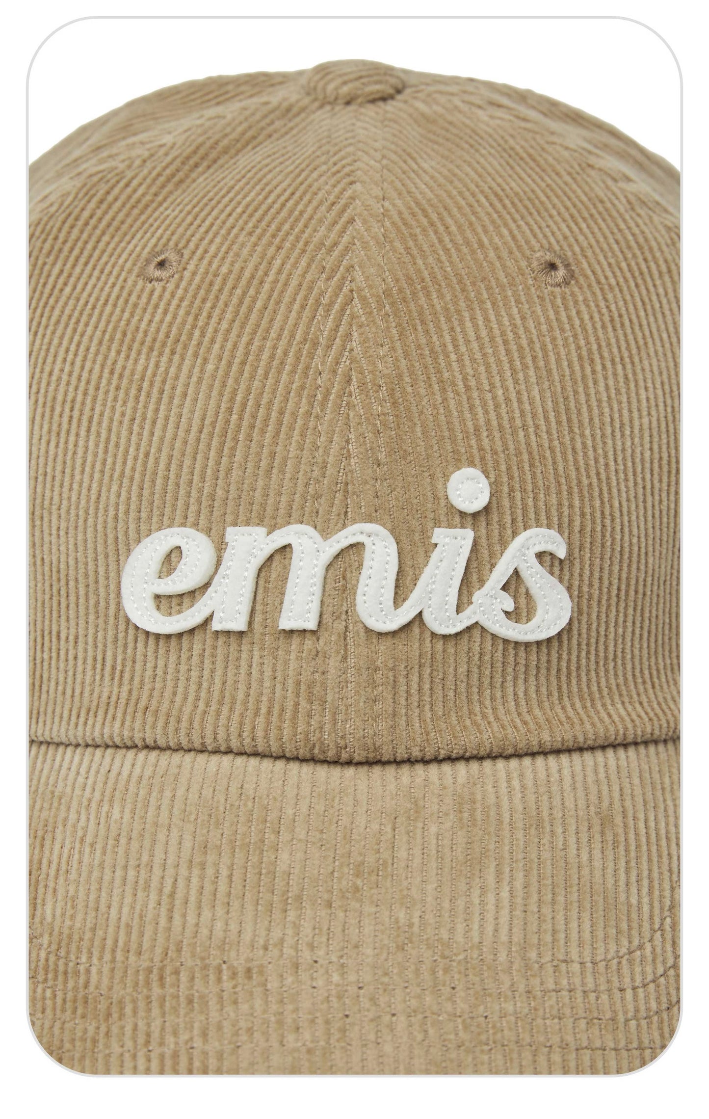 [EMIS] 燈芯絨 LOGO 棒球帽