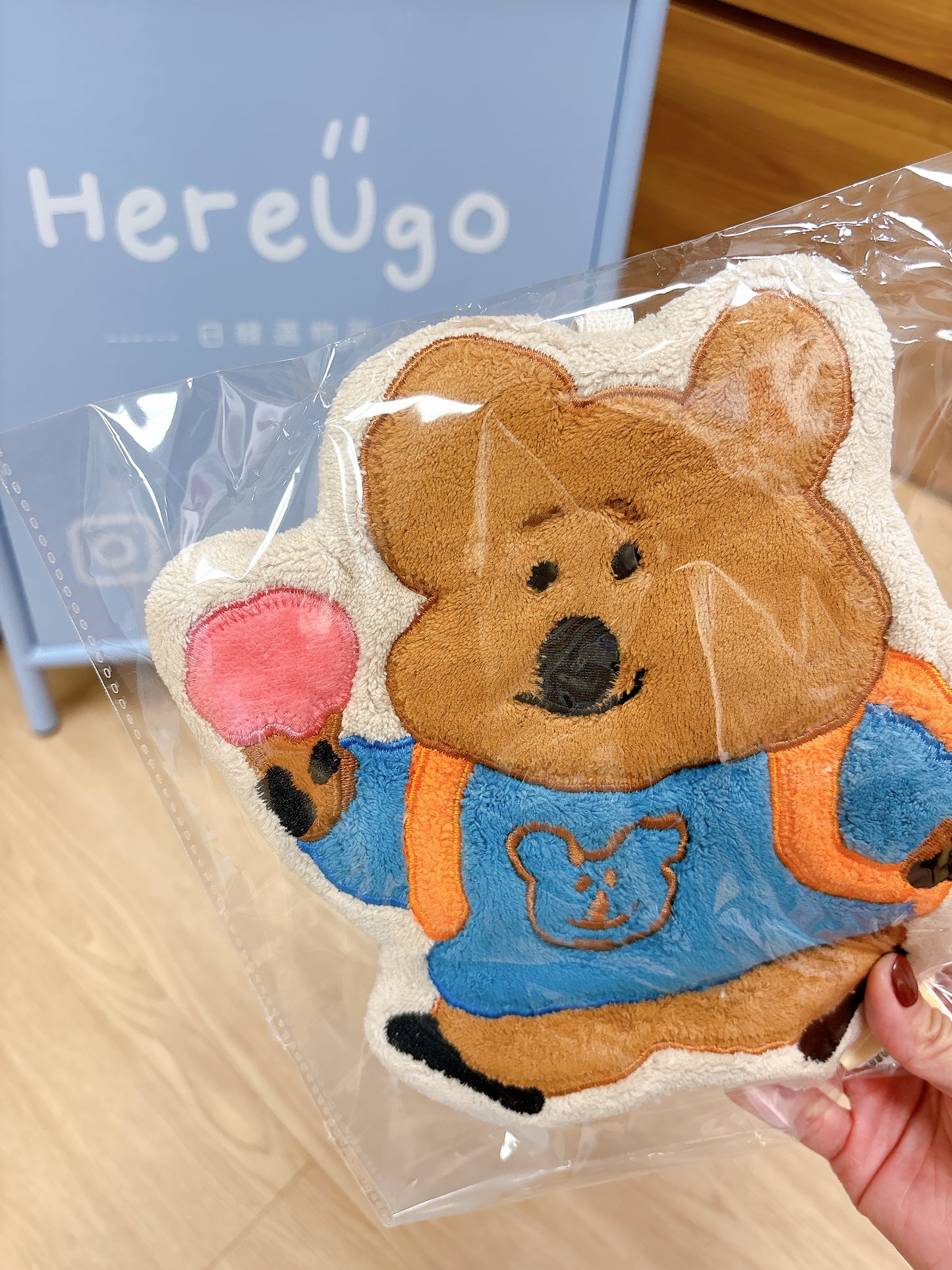 [Dinotaeng] 矮袋鼠加厚珊瑚棉絨吊掛擦手巾(3款)