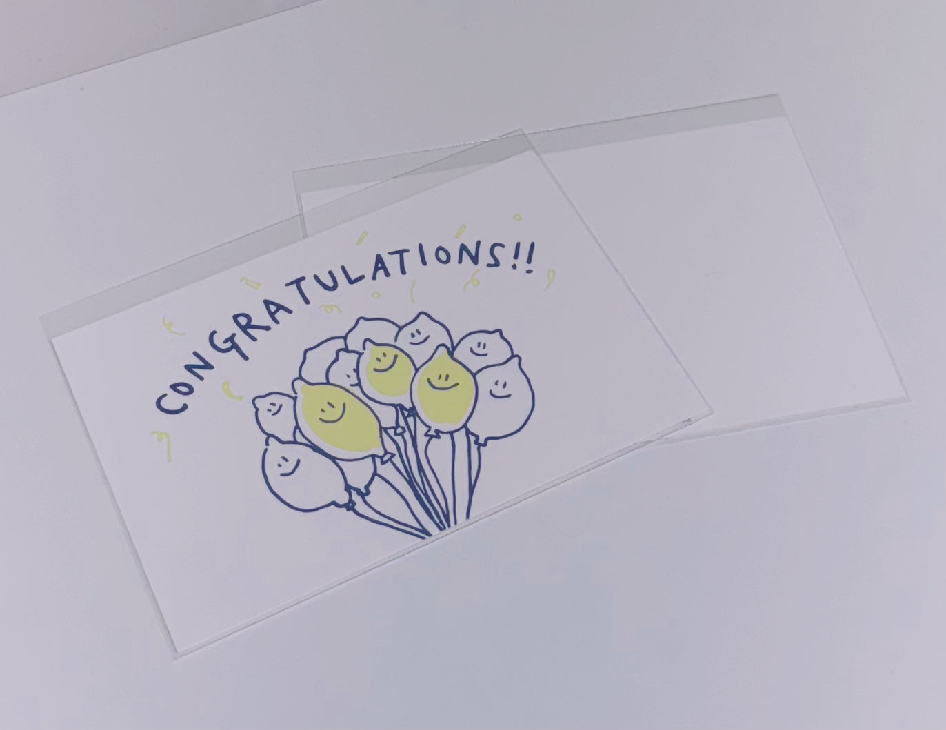 [ Second Morning ] 韓國文創 congratulations!! 生日卡/賀卡/明信片