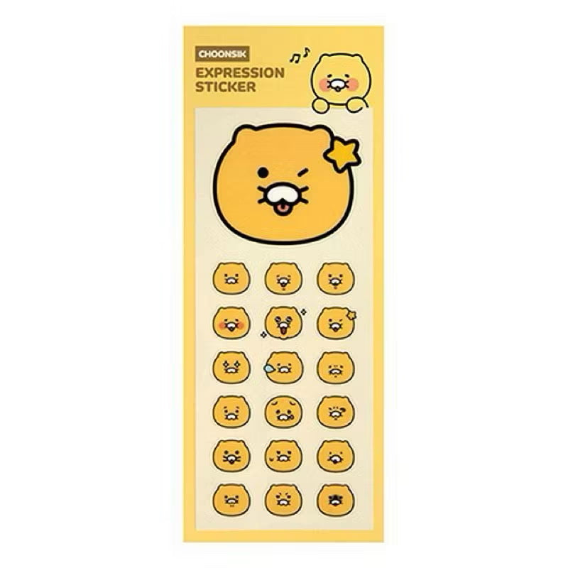 [Kakao Friends] Choonsik 春植大頭表情貼紙