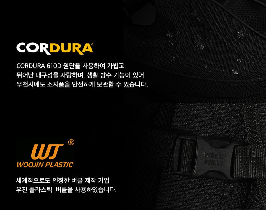 [Wacky Willy] 25SS火柴人網眼束帶後背包(含吊飾) 【85折】